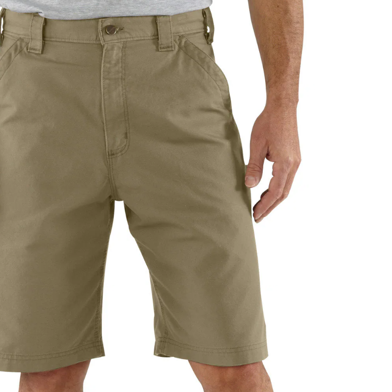 Carhartt Lse-Ft Canvas Utility Work Short — Dark Khaki — view 2