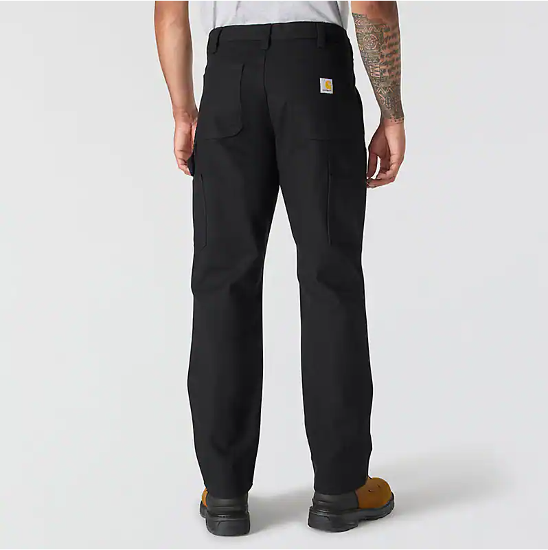 Carhartt Rugged Flex Relaxed Fit Duck Utility Double-Knee Work Pant — Black — view 2