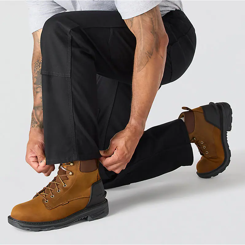 Carhartt Rugged Flex Relaxed Fit Duck Utility Double-Knee Work Pant — Black — view 3
