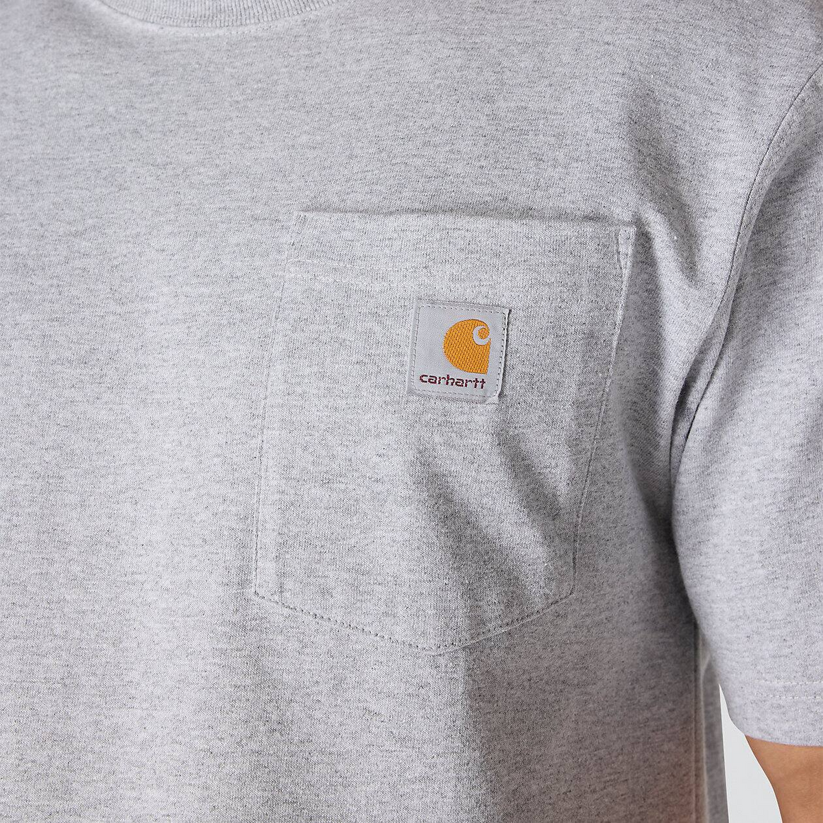 Carhartt Loose Fit Heavyweight Short-Sleeve Pocket Tee — Heather Gray — view 3