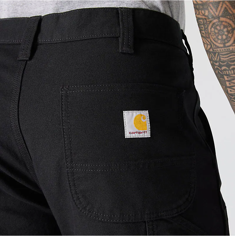 Carhartt Rugged Flex Relaxed Fit Duck Utility Double-Knee Work Pant — Black — view 5