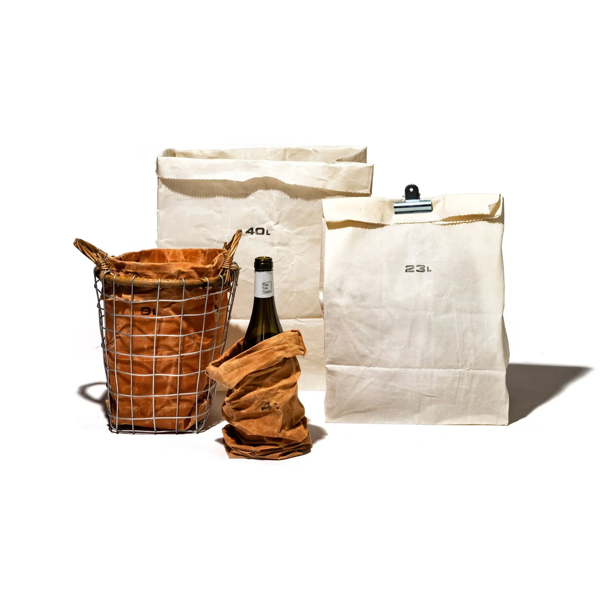 Puebco Grocery Bag — Brown 4L — view 5