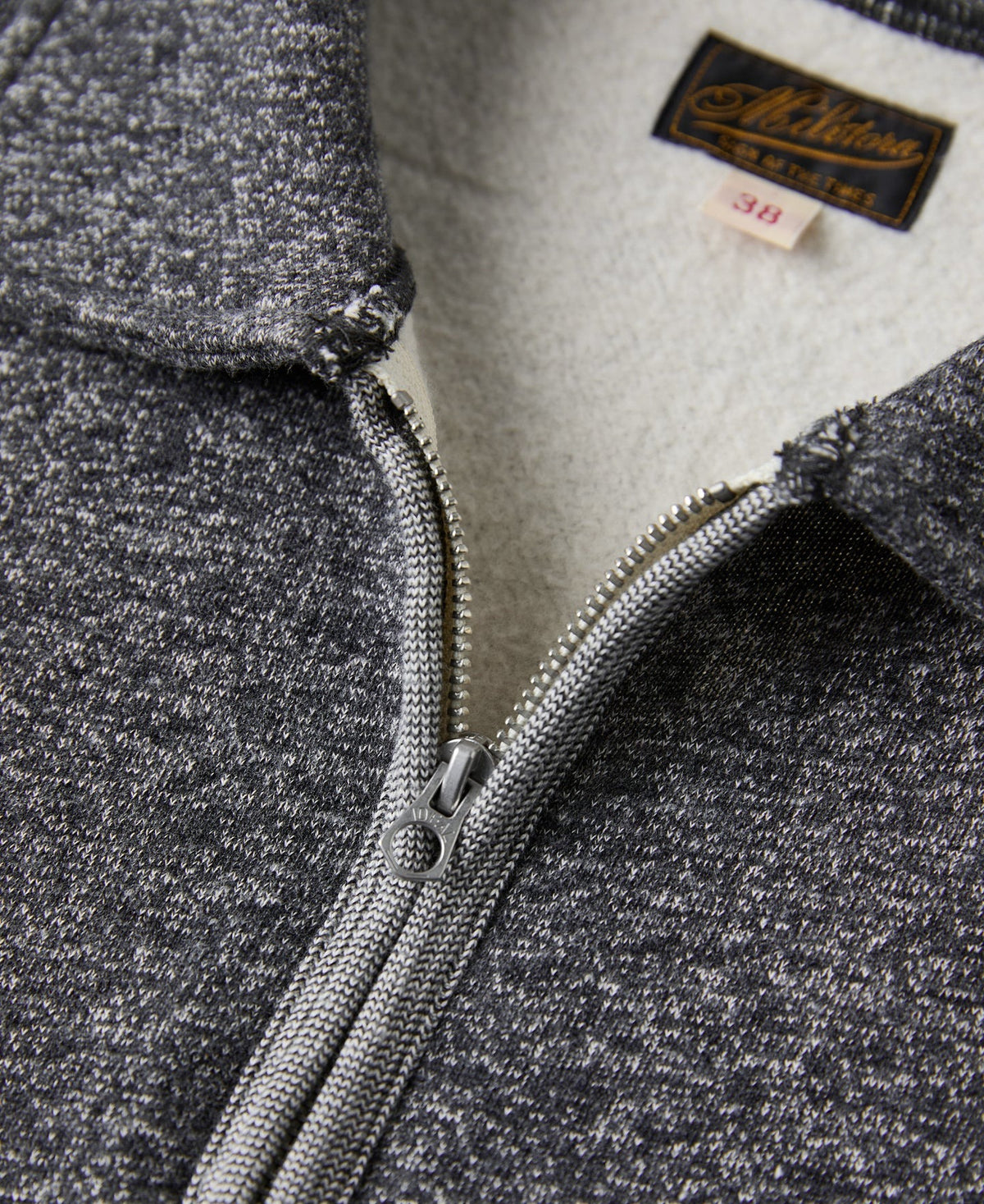 MILITORA LOT 123 VINTAGE QUARTER ZIP SWEATSHIRT - DARK GRAY