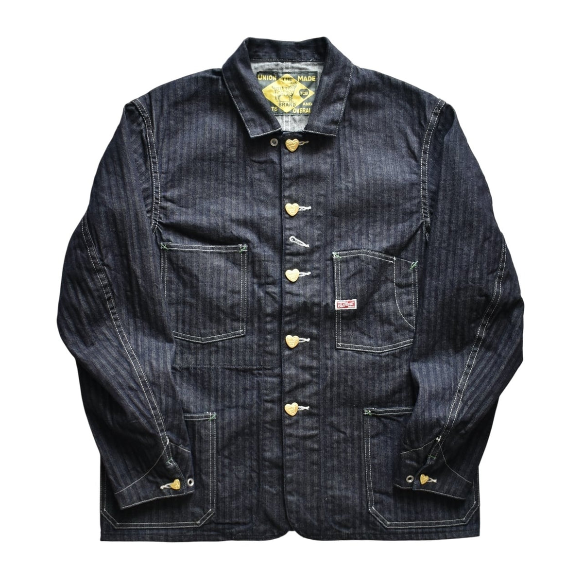 TCB JEANS CATHARTT CHORE COAT - DENIM HERRINGBONE