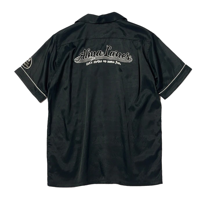 Pherrow's Alma Lanes Bowling Shirt — Black — view 2