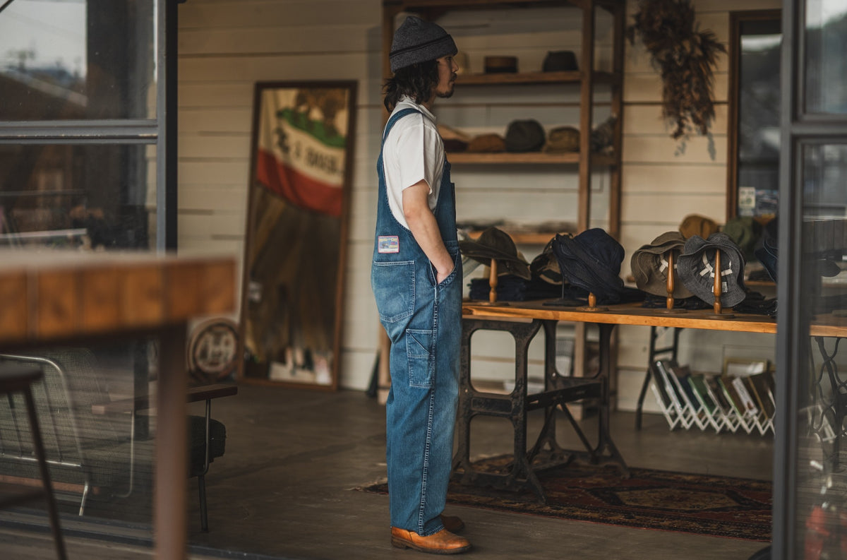 TCB JEANS BOSS OF THE OLD CAT OVERALLS - INDIGO