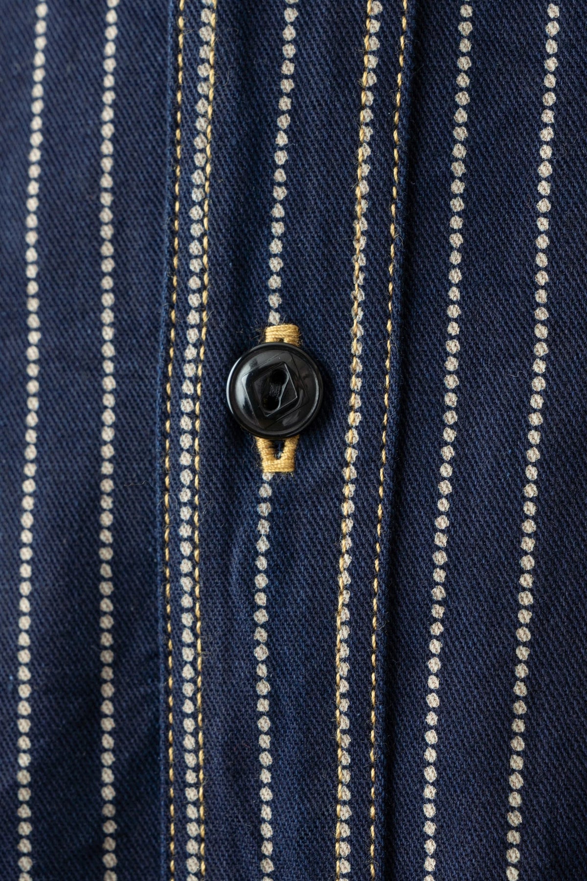 BIG JOHN MS005E (055P) 10oz SELVAGE WORK SHIRT - WABASH