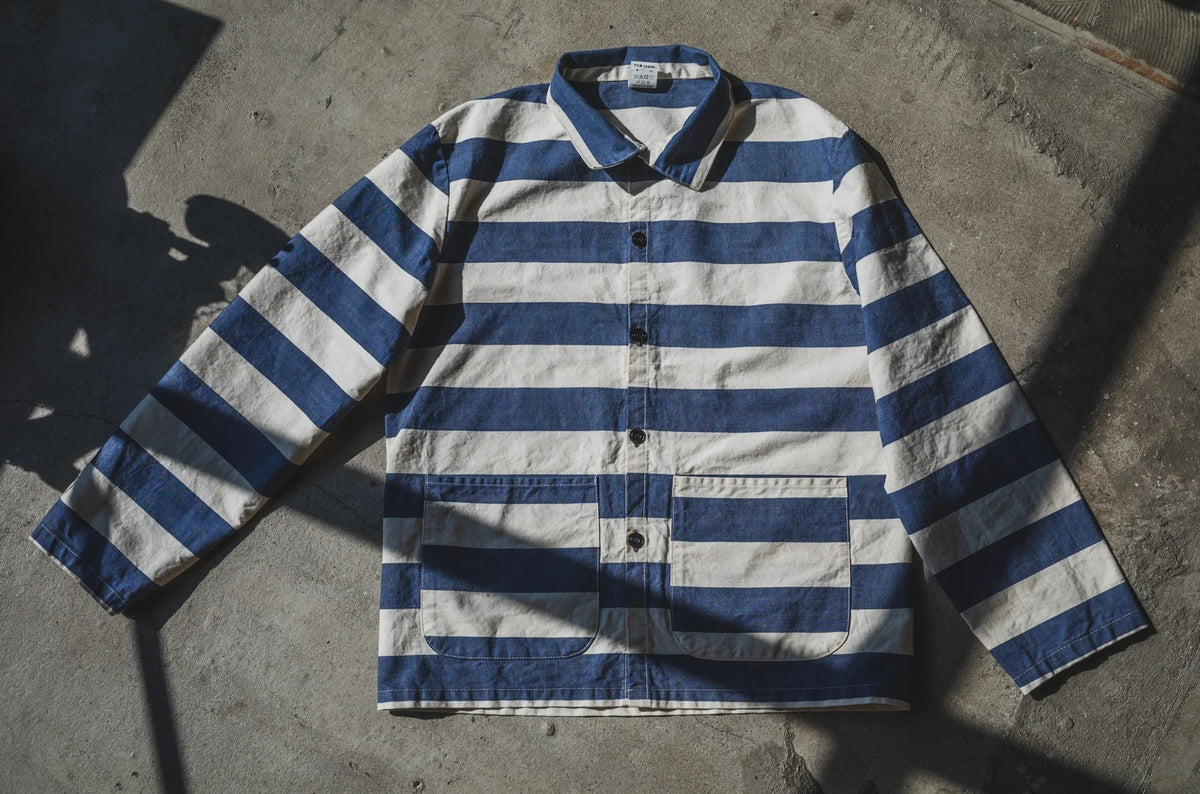 TCB JEANS SING SING CABARET JACKET - OFFWHITE/NAVY
