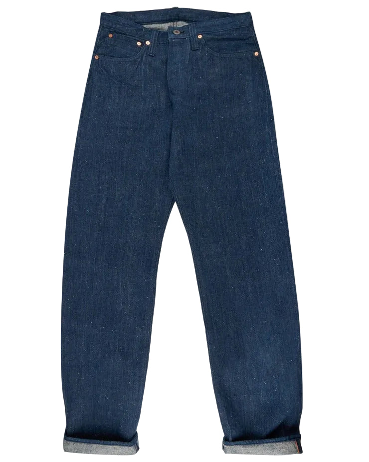 Graph Zero Natural Dyeing Denim Jeans — Natural Indigo — front view