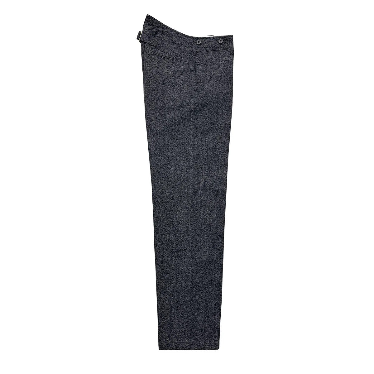 Dry Bones High Back Black Chambray Work Trousers — Black — view 7