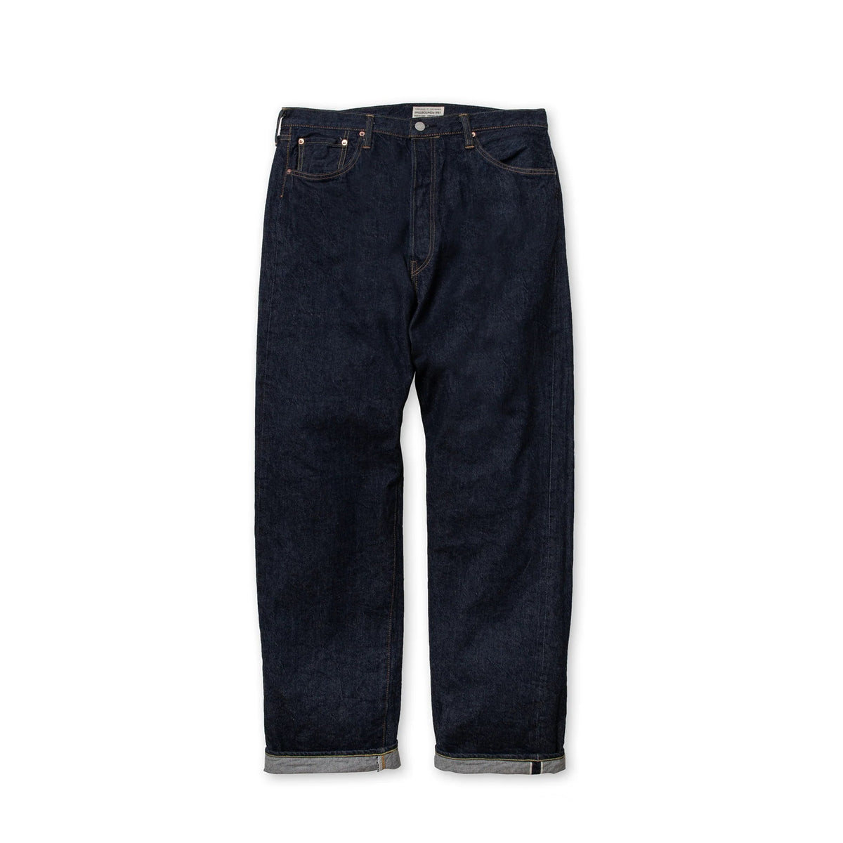 Spellbound 40-700C 5POCKET Selvage Regular Straight Jeans — One Wash Indigo — front view
