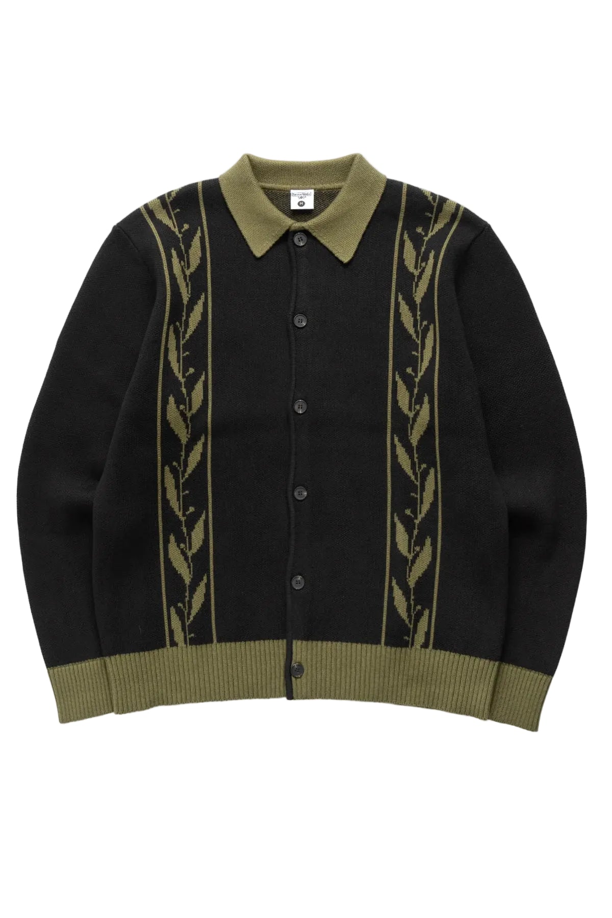 Service Works Olive Branch Pullover — Black — front view