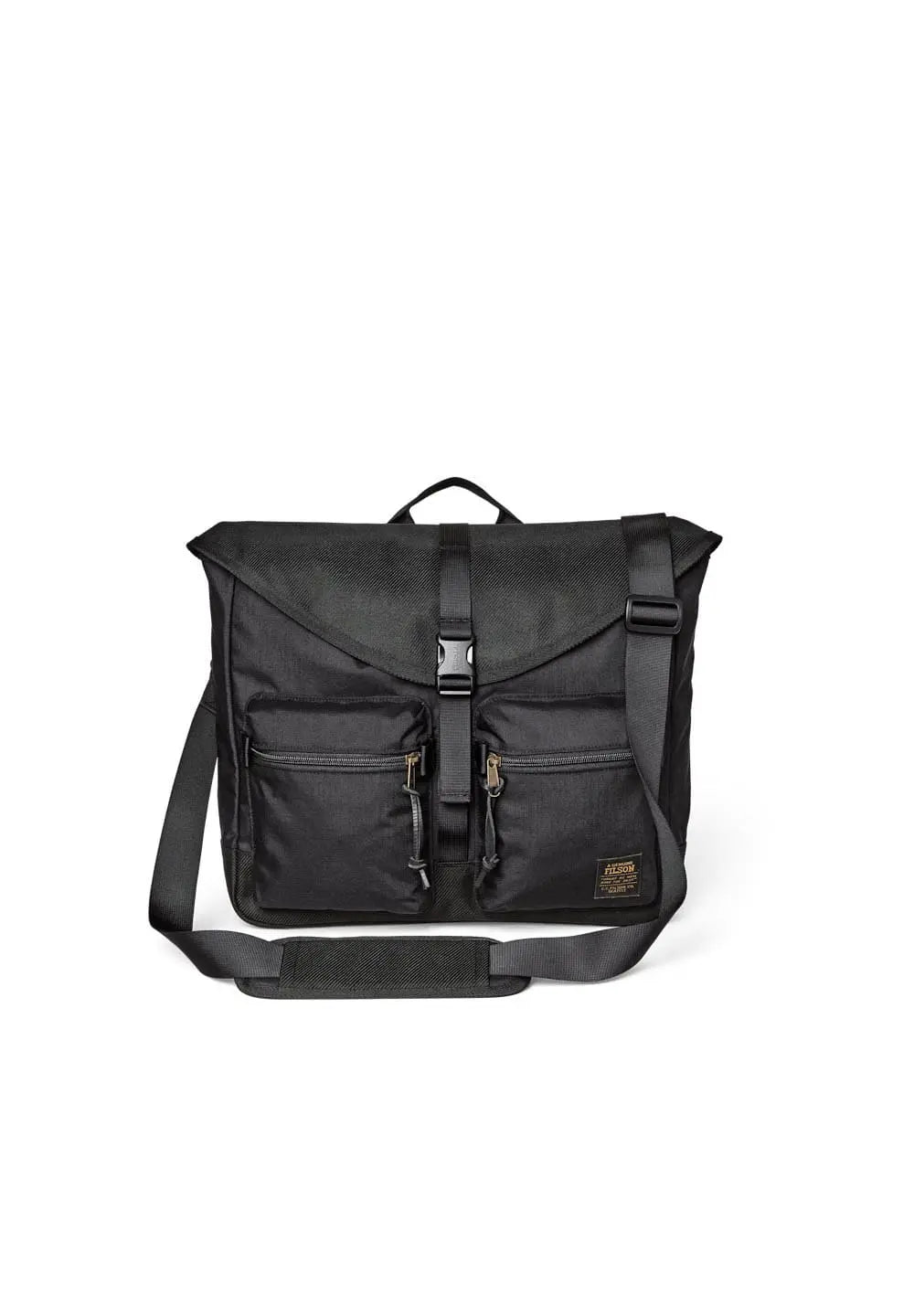 Filson Surveyor Messenger Bag — Black — front view