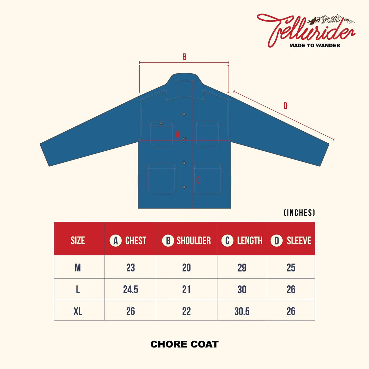 Telluride Chore Coat — Off White — view 8