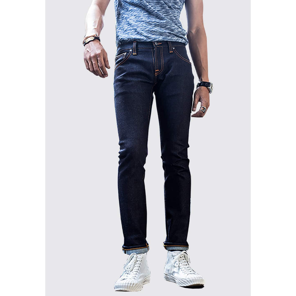 Nudie Jeans Tight Long John – Dry Japan Selvage — front view