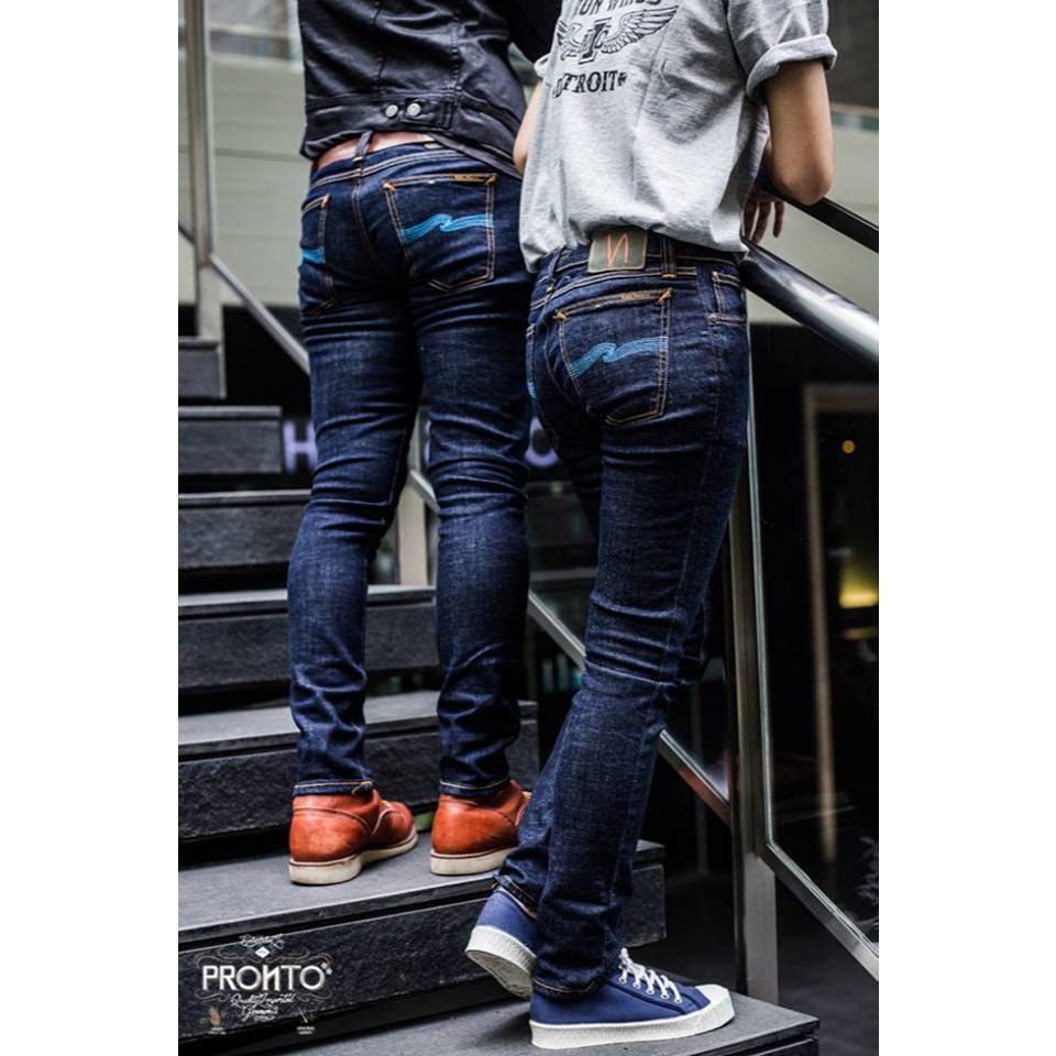 Nudie Jeans Tlj — Rinsed Twill Blue — view 2