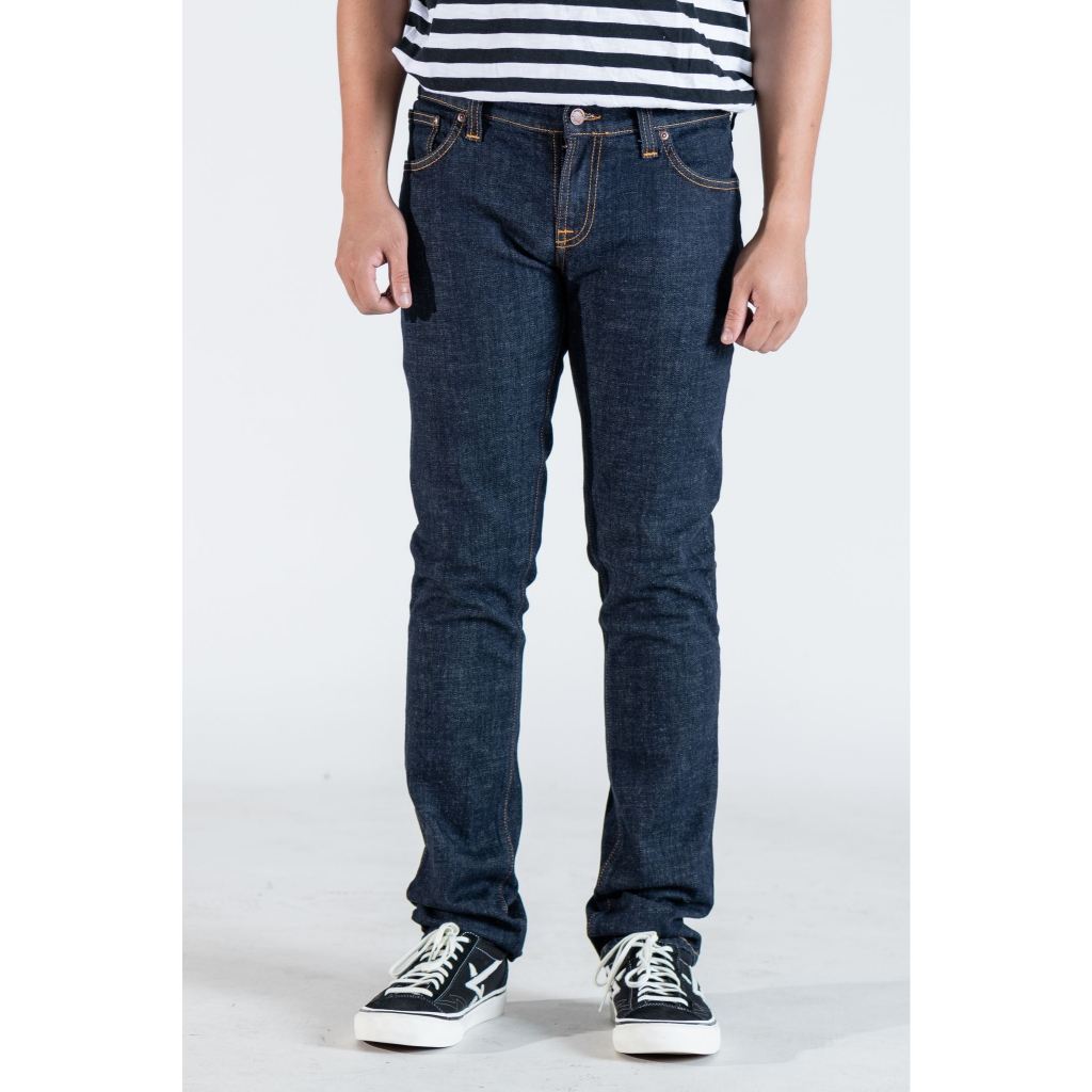 Nudie Jeans Tlj — Org Twill Rinsed — front view