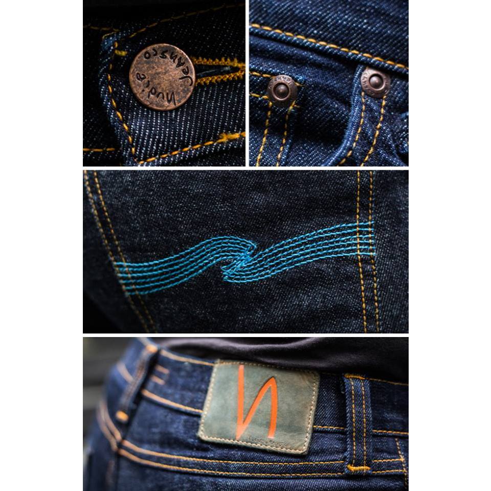 Nudie Jeans Tlj — Rinsed Twill Blue — view 6