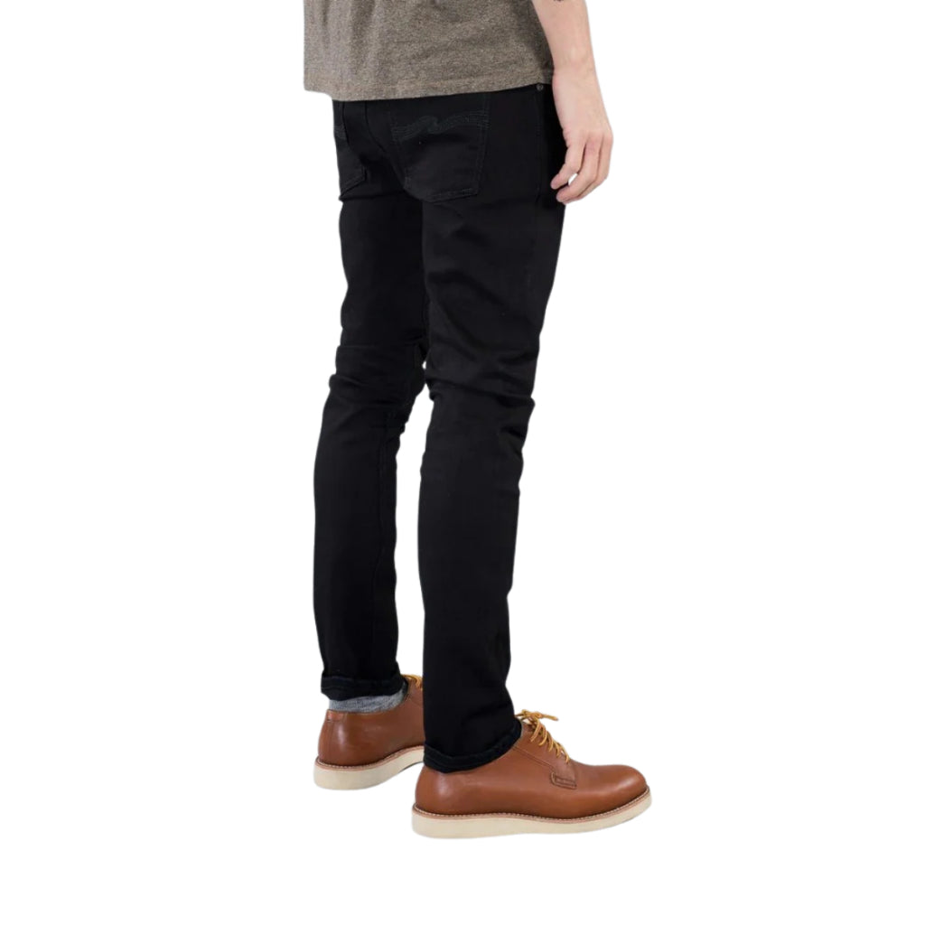 Nudie Jeans Tubetom — Organic Blackinblack — view 2