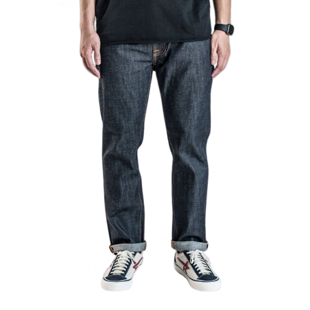 Nudie Thin Finn — Dry Blue Layers — front view