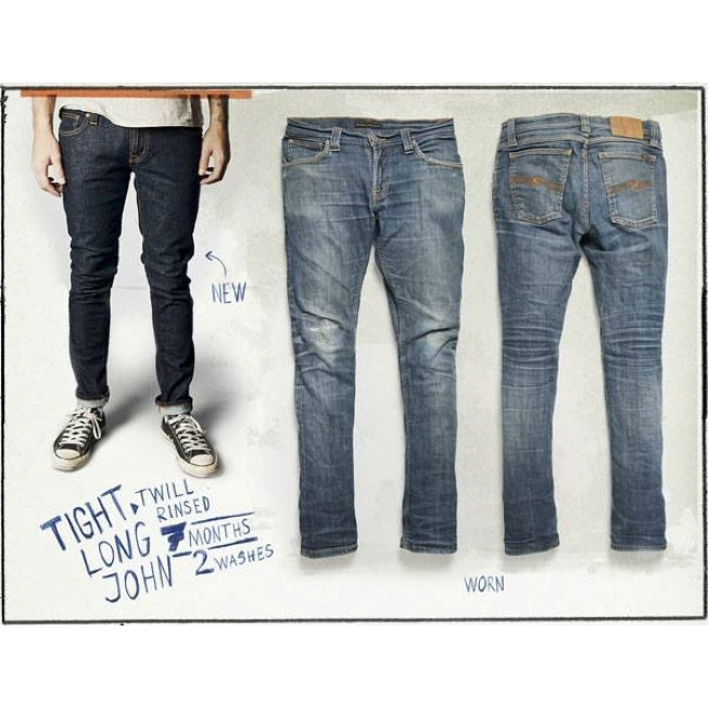 Nudie Jeans Tlj — Org Twill Rinsed — view 3